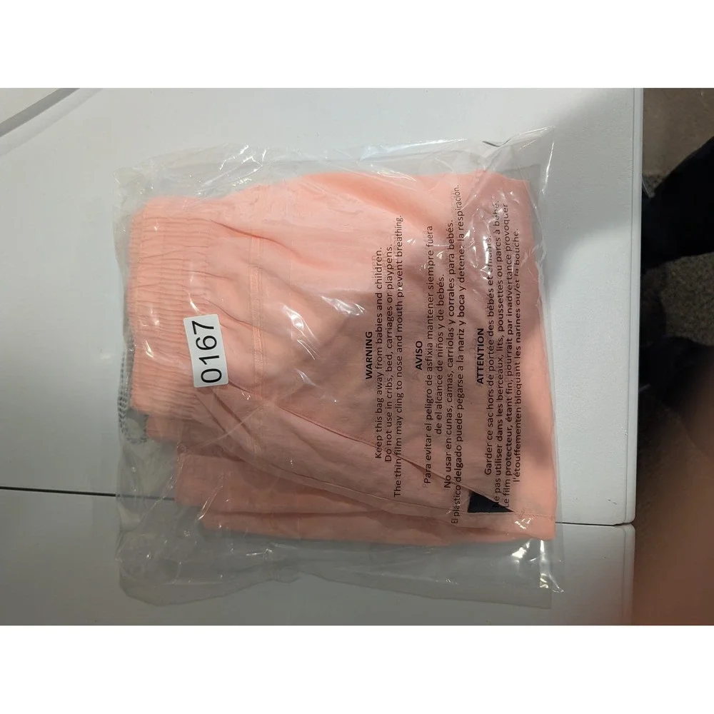 Nike Swim Trunks Mens XL Peach Pink Polyester Move to Zero Mesh Lined Shorts